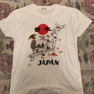 White Japan Graphic T-Shirt